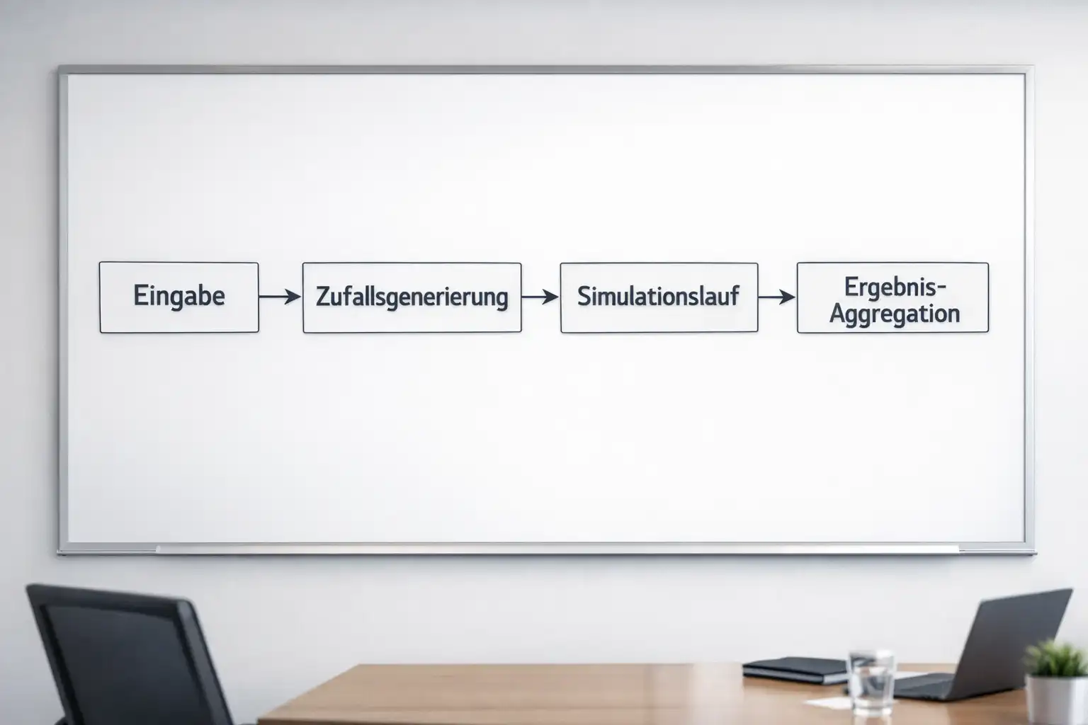 Schematische Darstellung eines Simulationsablaufs