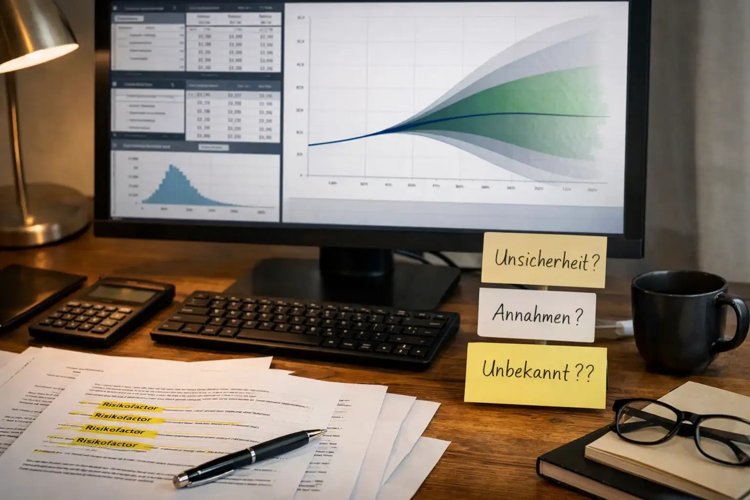 Visualisierung von Unsicherheit und Grenzen bei Simulationen
